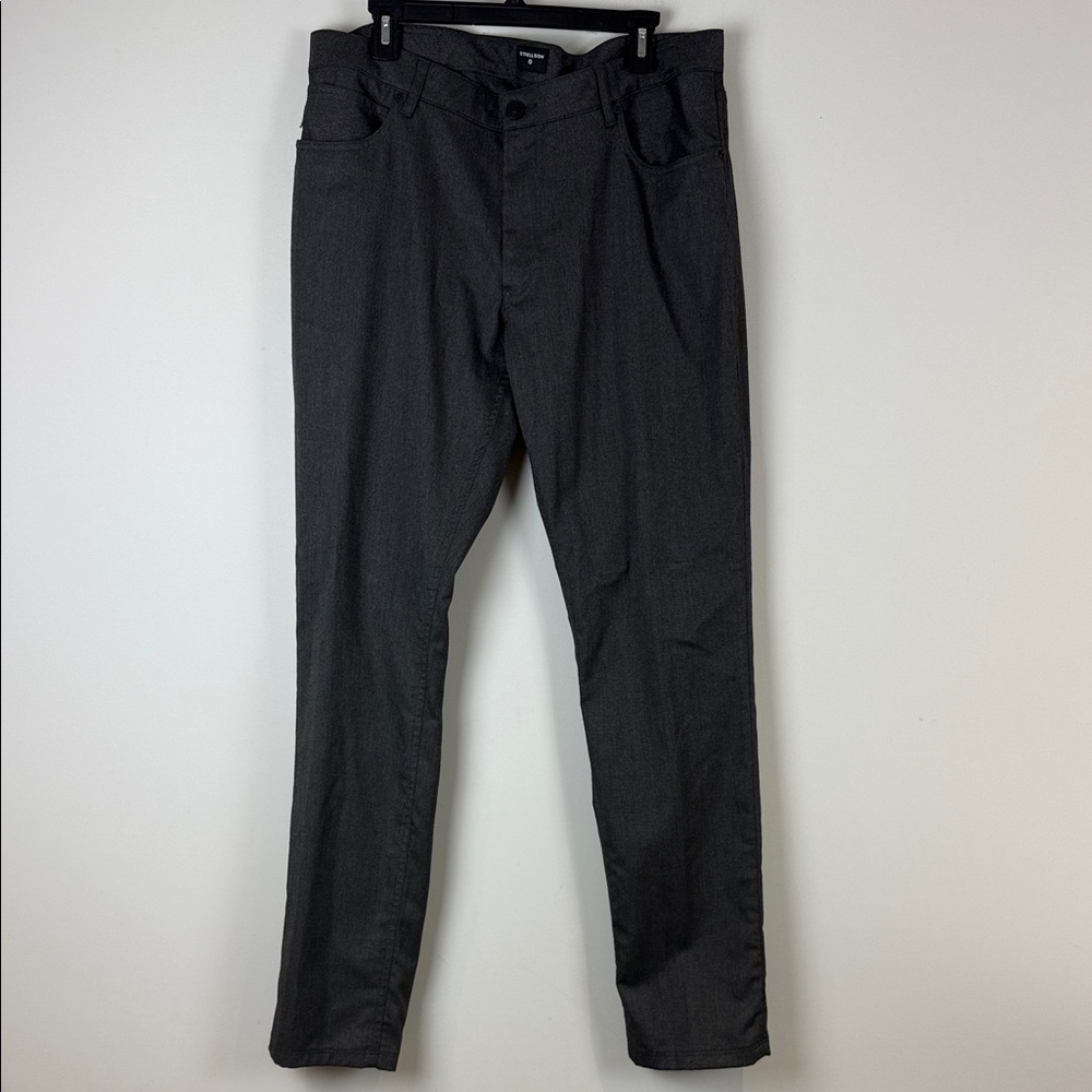 Strellson Men's Robin Slim Fit Dark Gray Straight Pants Size 38